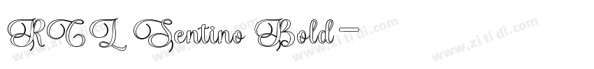 RCL Sentino Bold字体转换